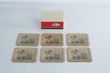 Load image into Gallery viewer, Pimpernel Botanical Flowers Cork Back Coasters Set of 6 With Box England
