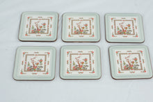 Load image into Gallery viewer, Pimpernel Floral Garden Cork Back Coasters Set of 6 England
