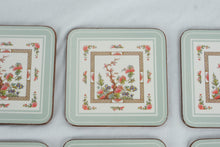 Load image into Gallery viewer, Pimpernel Floral Garden Cork Back Coasters Set of 6 England
