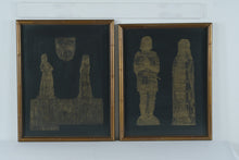 Load image into Gallery viewer, Pair Medieval Monument Brasses St Marys Church Beddington Surrey Framed Prints
