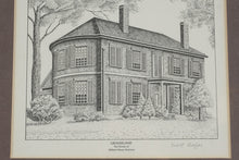 Load image into Gallery viewer, Scott Kiefer Presidential Homes Prints Set of 5 Framed Ulysses Grant Roosevelt Jefferson Hayes

