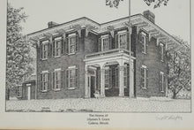 Load image into Gallery viewer, Scott Kiefer Presidential Homes Prints Set of 5 Framed Ulysses Grant Roosevelt Jefferson Hayes
