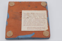 Load image into Gallery viewer, Moravian Pottery Tile Works Priscilla 1974 Henry Mercer Tile Doylestown PA
