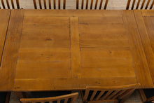 Load image into Gallery viewer, Lexington Home Brands Provence Extension Dining Table and 8 Slat Back Chairs
