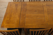 Load image into Gallery viewer, Lexington Home Brands Provence Extension Dining Table and 8 Slat Back Chairs
