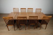 Load image into Gallery viewer, Lexington Home Brands Provence Extension Dining Table and 8 Slat Back Chairs
