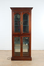 Load image into Gallery viewer, Pulaski Cherry Curio Cabinet Lighted Glass Display 5 Shelf
