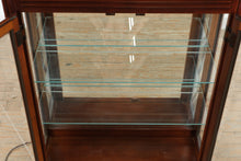 Load image into Gallery viewer, Pulaski Cherry Curio Cabinet Lighted Glass Display 5 Shelf
