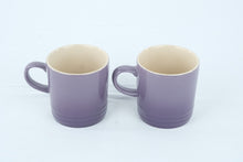Load image into Gallery viewer, Le Creuset Set of 2 Stoneware Coffee Mugs Cassis Purple 12 oz 350 ml
