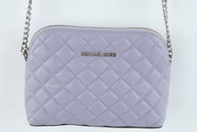 Load image into Gallery viewer, Michael Kors Quilted Leather Crossbody Bag Lavender Silver Chain
