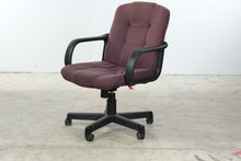 Load image into Gallery viewer, Purple Fabric High Back Swivel Office Chair with Arms
