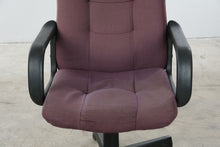Load image into Gallery viewer, Purple Fabric High Back Swivel Office Chair with Arms
