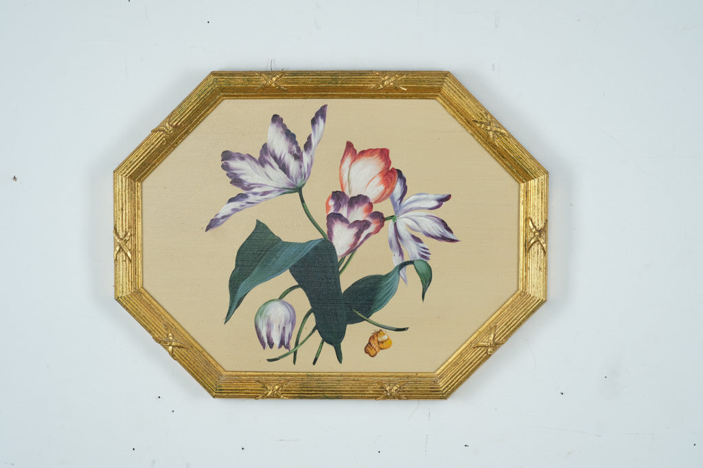 Chelsea House “Purple Tulips” Botanical Painting – 16