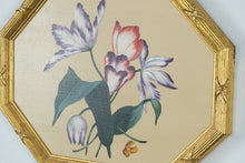 Load image into Gallery viewer, Chelsea House “Purple Tulips” Botanical Painting – 16&quot; x 12&quot; – Hand Painted on Board
