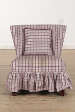 Load image into Gallery viewer, Purple Plaid Slipper Chair
