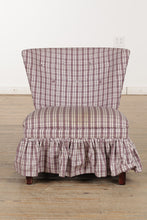 Load image into Gallery viewer, Purple Plaid Slipper Chair
