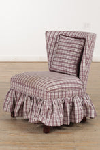 Load image into Gallery viewer, Purple Plaid Slipper Chair
