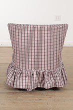 Load image into Gallery viewer, Purple Plaid Slipper Chair
