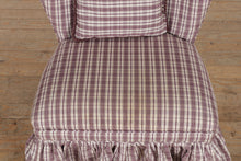 Load image into Gallery viewer, Purple Plaid Slipper Chair
