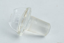 Load image into Gallery viewer, Vintage Pyrex Glass Laboratory Reagent Bottle With Stopper 6 Inch Clear Glass
