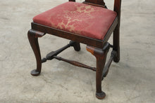 Load image into Gallery viewer, Antique Queen Anne Style Mahogany Side Chair with Upholstered Seat
