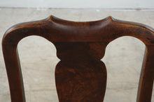 Load image into Gallery viewer, Antique Queen Anne Style Mahogany Side Chair with Upholstered Seat
