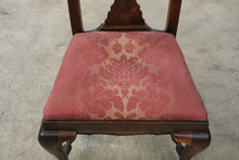 Load image into Gallery viewer, Antique Queen Anne Style Mahogany Side Chair with Upholstered Seat
