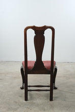 Load image into Gallery viewer, Antique Queen Anne Style Mahogany Side Chair with Upholstered Seat
