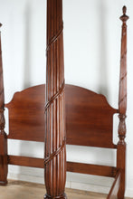 Load image into Gallery viewer, Queen Size Cherry Poster Bed by Harden Furniture – Reeded &amp; Carved Acanthus Posts
