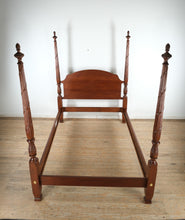 Load image into Gallery viewer, Queen Size Cherry Poster Bed by Harden Furniture – Reeded &amp; Carved Acanthus Posts
