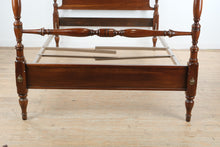 Load image into Gallery viewer, Mahogany Four Poster Bed Queen Size Traditional Turned Post Bed Frame
