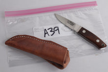 Load image into Gallery viewer, R.A Rotella Small Hunting Knife &amp; Leather Sheath
