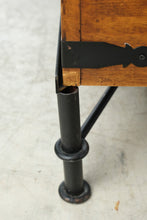 Load image into Gallery viewer, Mexican Rustic Pine Coffee Table with Iron Base and Storage
