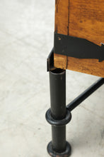 Load image into Gallery viewer, Mexican Rustic Pine Coffee Table with Iron Base and Storage
