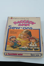 Load image into Gallery viewer, Raggedy Ann Sew•ons Vintage Activity Toy by Colorforms
