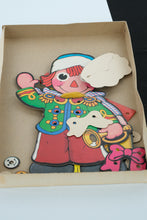 Load image into Gallery viewer, Raggedy Ann Sew•ons Vintage Activity Toy by Colorforms
