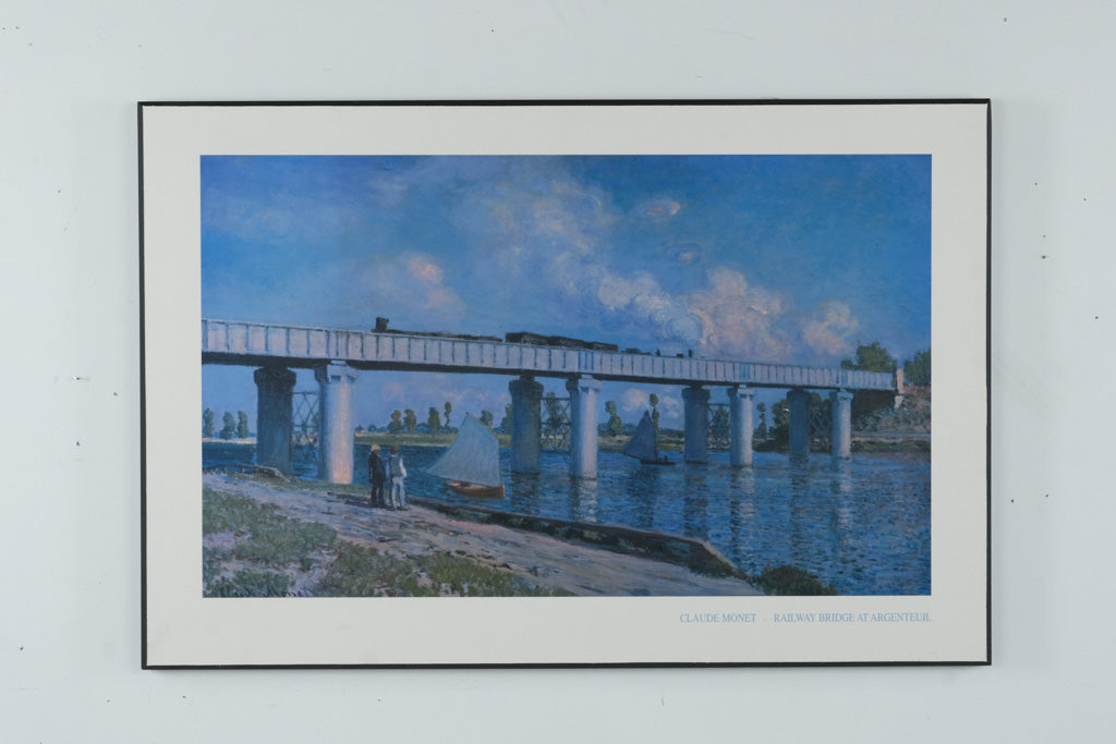 Railway Bridge at Argenteuil - Claude Monet - 37 x 24