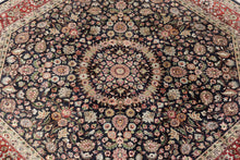 Load image into Gallery viewer, Rare Octagonal Floral Rug - 8 x 8
