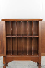 Load image into Gallery viewer, Rare Solid Walnut Record Cabinet
