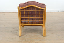 Load image into Gallery viewer, Rattan Lounge Chair with Lattice Sides and Upholstered Cushions
