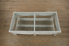 Load image into Gallery viewer, Rectangular White Rattan &amp; Glass Coffee Table

