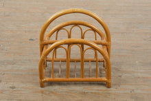 Load image into Gallery viewer, Rattan Magazine Rack Bentwood Style Wicker Storage Holder
