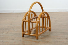 Load image into Gallery viewer, Rattan Magazine Rack Bentwood Style Wicker Storage Holder
