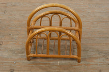 Load image into Gallery viewer, Rattan Magazine Rack Bentwood Style Wicker Storage Holder
