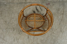 Load image into Gallery viewer, Round Rattan Bamboo Coffee Table Base Only Bentwood Boho Coastal No Glass Top
