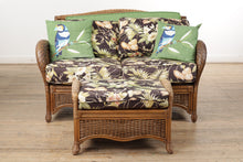 Load image into Gallery viewer, Rattan Loveseat and Ottoman
