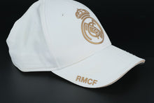 Load image into Gallery viewer, Official Real Madrid CF White Baseball Cap – RMCF Logo – Adjustable
