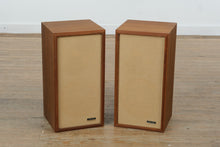 Load image into Gallery viewer, Realistic Optimus-1 Stereo Speakers – Classic 1960s Walnut Cabinets – Tested &amp; Adjustable High/Low Controls
