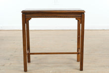 Load image into Gallery viewer, Carved Wood Side Table with Decorative Apron
