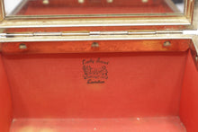 Load image into Gallery viewer, Vintage Lady Buxton London Chinoiserie Red Metal Jewelry Box Mirror
